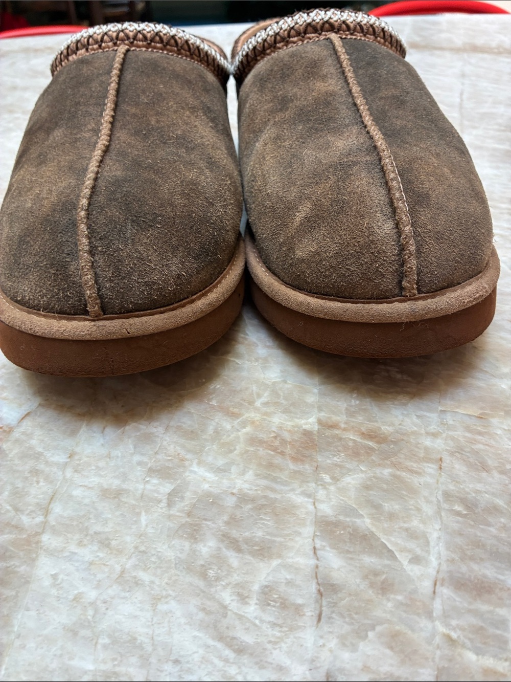 UGG Mens Size 12 Chestnut Suede Slip-On Clog